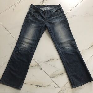 Guess Men's Dark Blue Relaxed Jeans